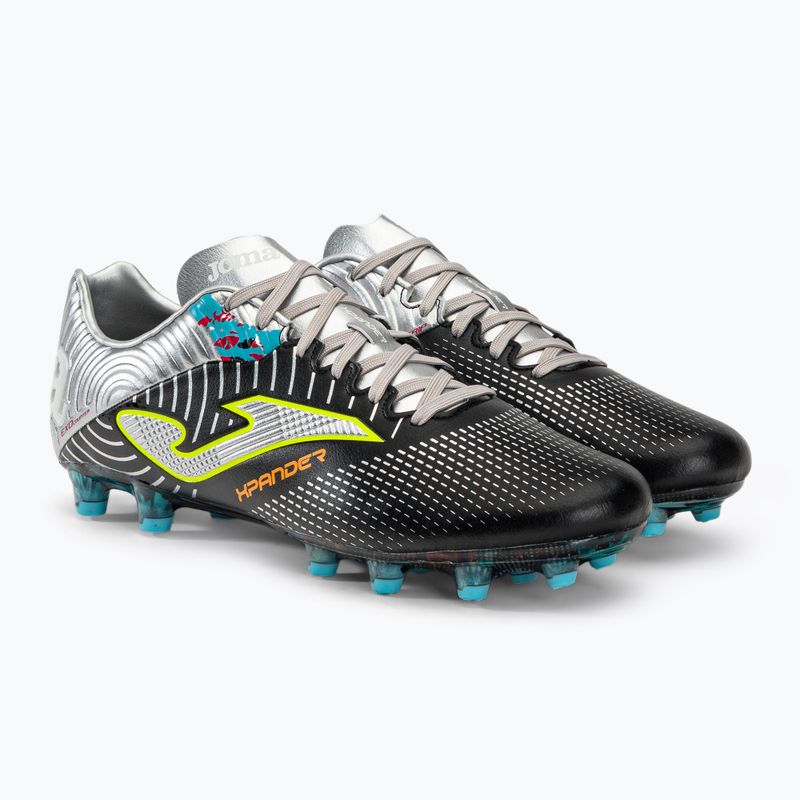 Joma ghete de fotbal pentru bărbați Xpander FG negru/argintiu 4