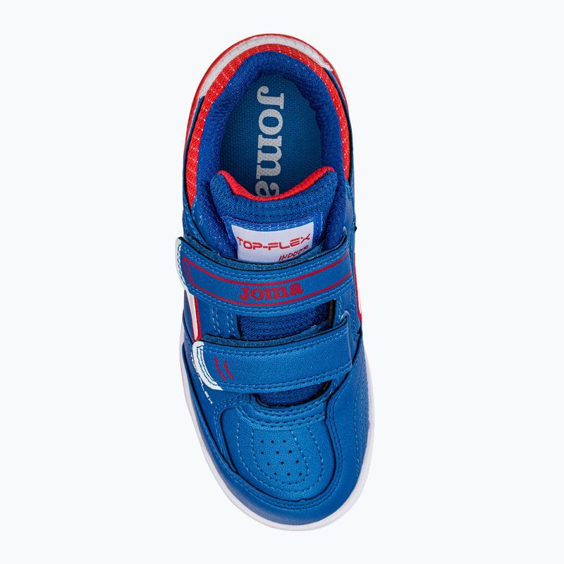 Ghete de fotbal pentru copii Joma Top Flex IN royal/roșu 6