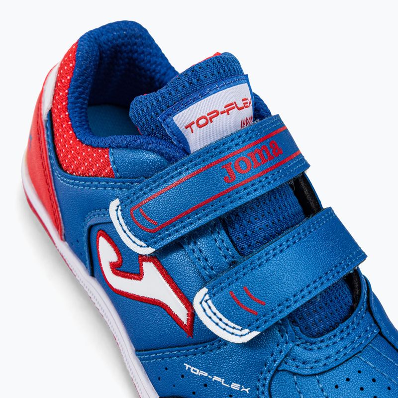 Ghete de fotbal pentru copii Joma Top Flex IN royal/roșu 8