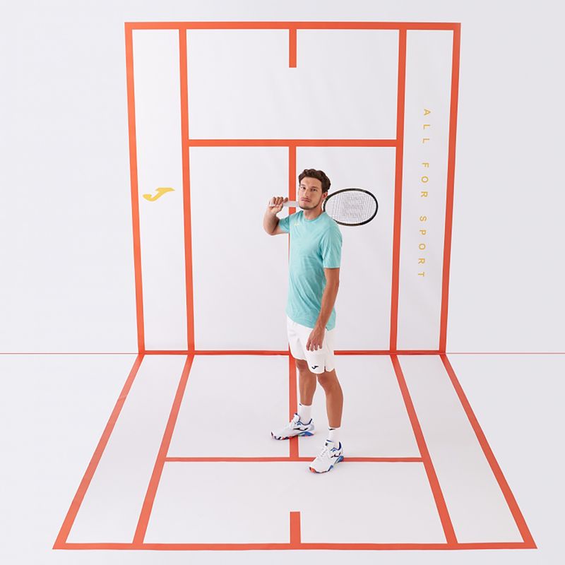 Tricou de tenis pentru bărbați Joma Challenge turcoaz 4