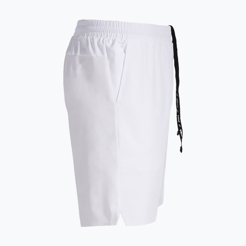 Pantaloni scurți de tenis pentru bărbați Joma Challenge alb 5