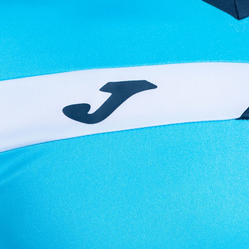 Tricou de tenis pentru bărbați Joma Court fluor turquoise/navy 3
