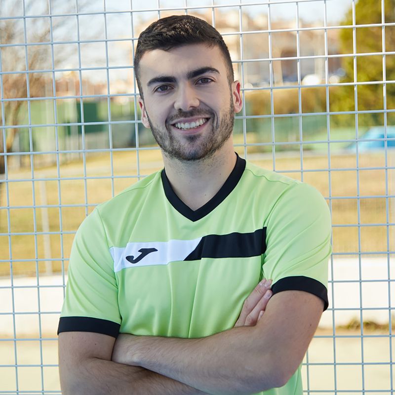 Tricou de tenis pentru bărbați Joma Court lime/black 12