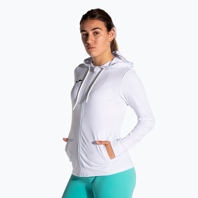 Bluză de tenis pentru femei Joma Sculpture II Zip-Up Hoodie white 4