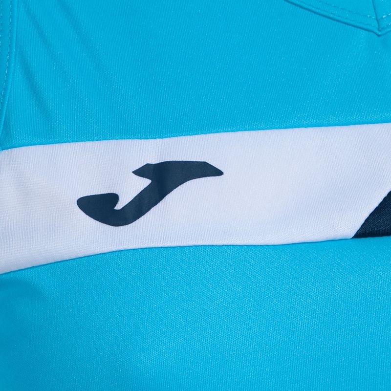 Tank top de tenis pentru femei Joma Court Sleeveless fluor turquoise/navy 3