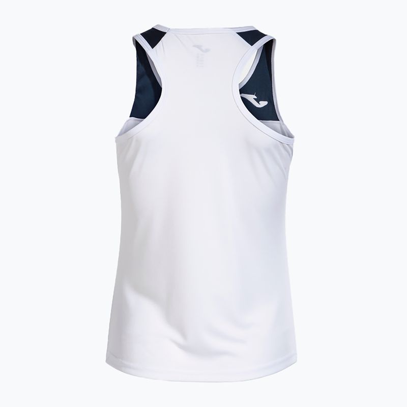 Tricou de tenis pentru femei Joma Montreal Tank Top alb/maroiaj 2