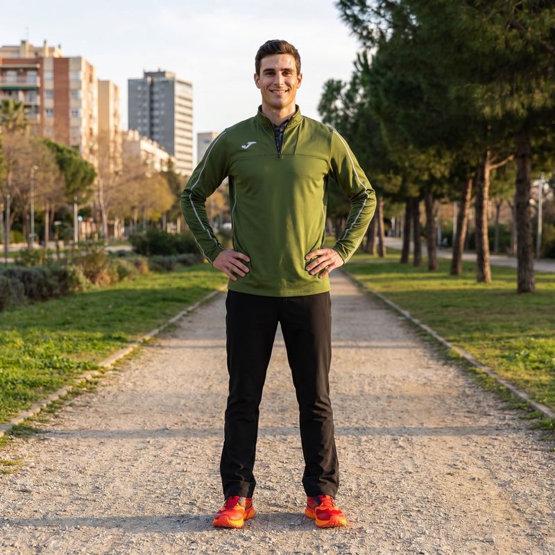 Bluză de alergare pentru bărbați Joma R-Trail Nature khaki 9