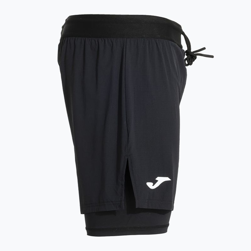 Pantaloni scurți de alergat pentru bărbați Joma R-Trail Nature negri 103174.100