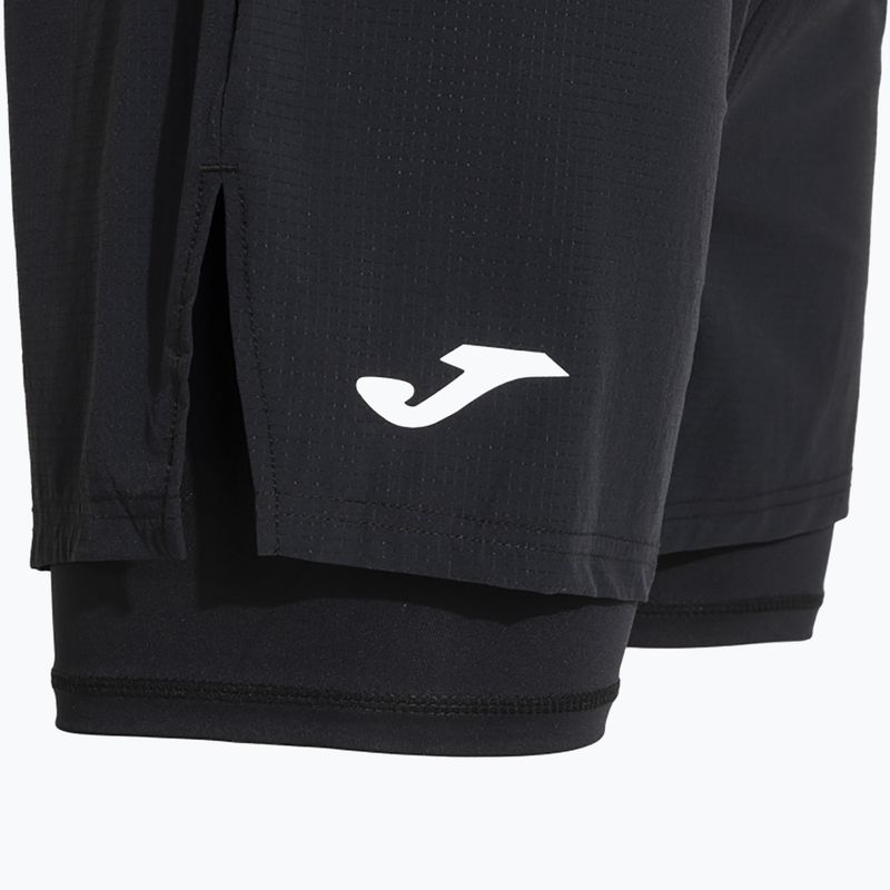 Pantaloni scurți de alergat pentru bărbați Joma R-Trail Nature negri 103174.100