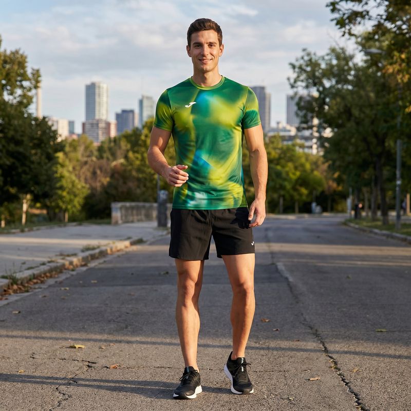 Tricou de alergat pentru bărbați Joma R-Trail Nature green 8