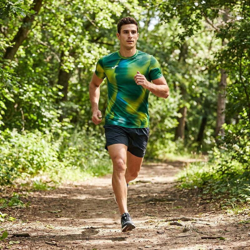 Tricou de alergat pentru bărbați Joma R-Trail Nature green 9