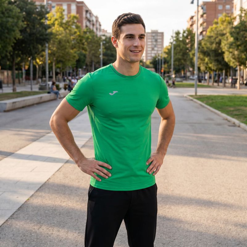 Tricou de alergat pentru bărbați Joma R-City verde 103171.425 5