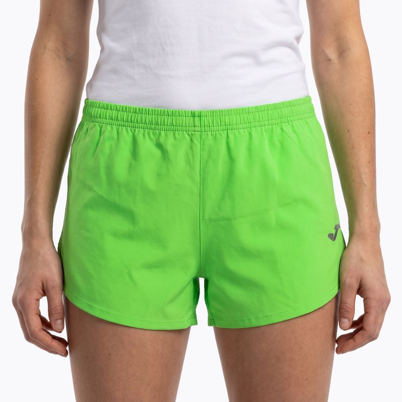 Pantaloni scurți de alergat Joma Olimpia fluor green 4
