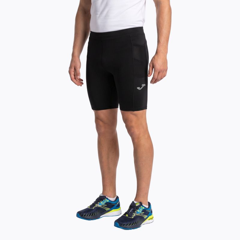 Pantaloni scurți de alergat pentru bărbați Joma Elite X Short Tights negri 700038.100