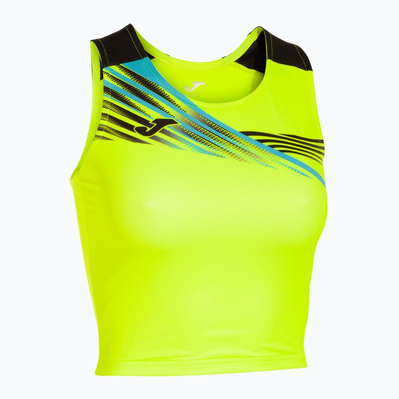 Top de alergat pentru femei Joma Elite X fluor yellow/black