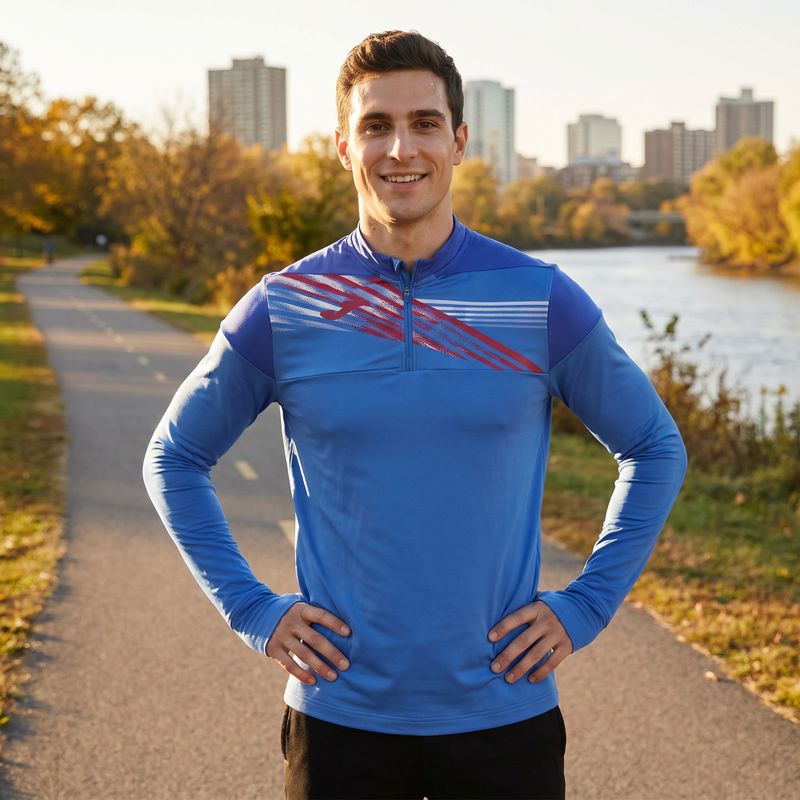 Tricou de alergare Joma Elite X albastru pentru bărbați 901810.700 10