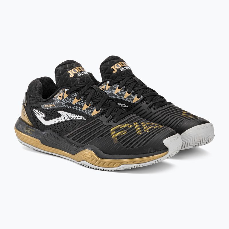 Joma T.Point pantofi de tenis pentru bărbați negru și auriu TPOINS2371P 4