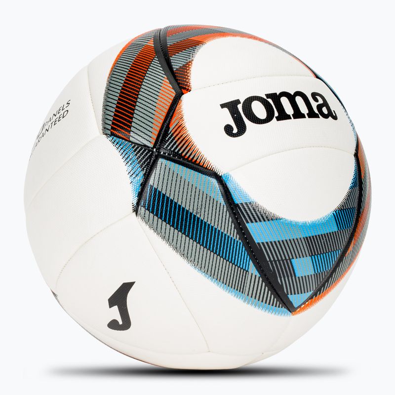 Minge de fotbal Joma Dynamic III white/black/blue/orange mărime 5 2