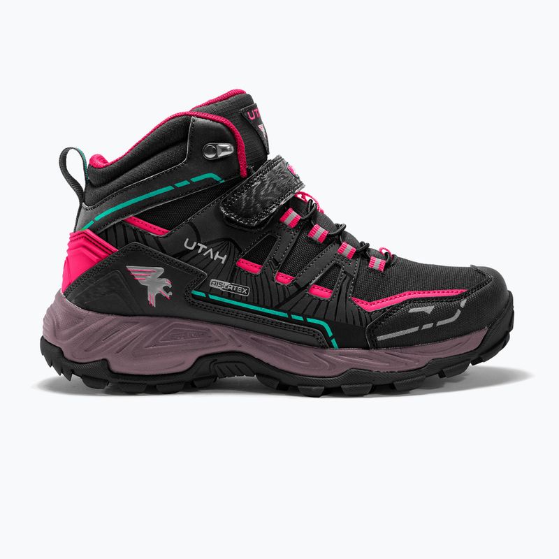 Joma J.Utah Jr cizme de trekking pentru copii 2331 negru/fucsia 11