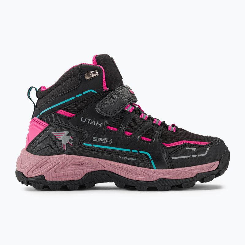 Joma J.Utah Jr cizme de trekking pentru copii 2331 negru/fucsia 2