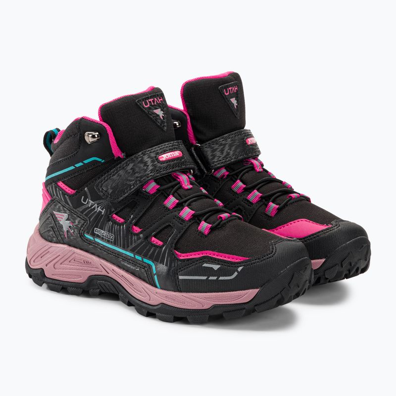 Joma J.Utah Jr cizme de trekking pentru copii 2331 negru/fucsia 4