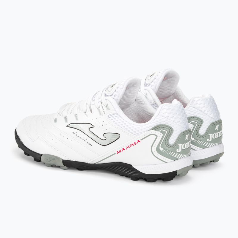 Încălțăminte de fotbal pentru bărbați Joma Maxima TF white 3