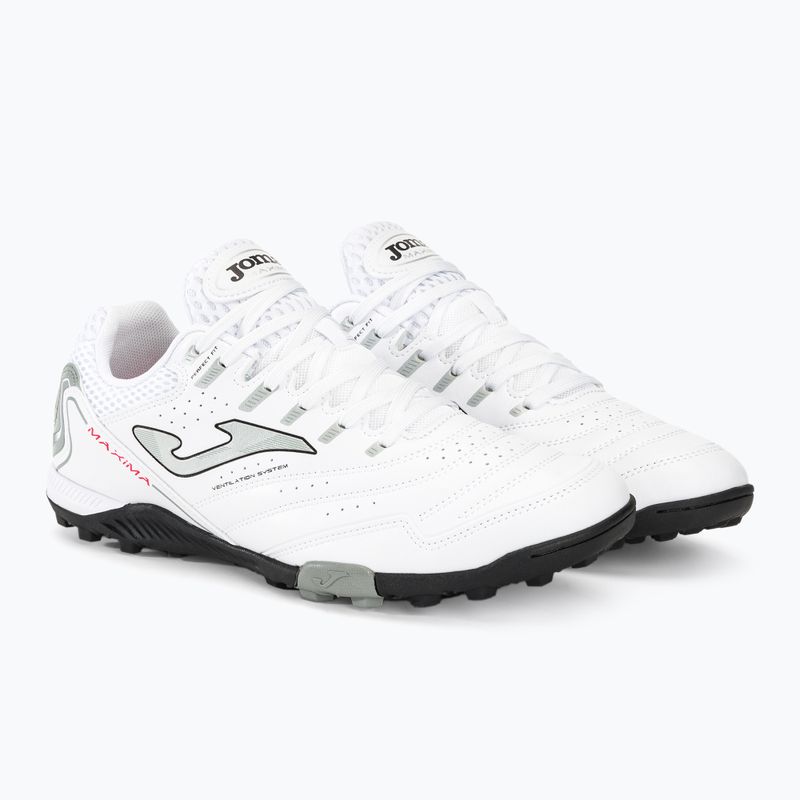 Încălțăminte de fotbal pentru bărbați Joma Maxima TF white 4