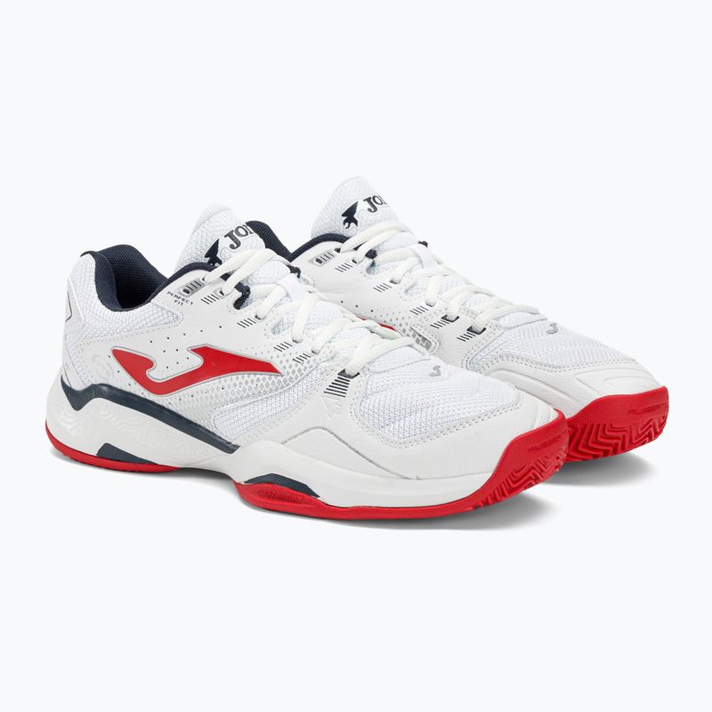 Pantofi de tenis pentru bărbați Joma Master 1000 alb/roșu 5