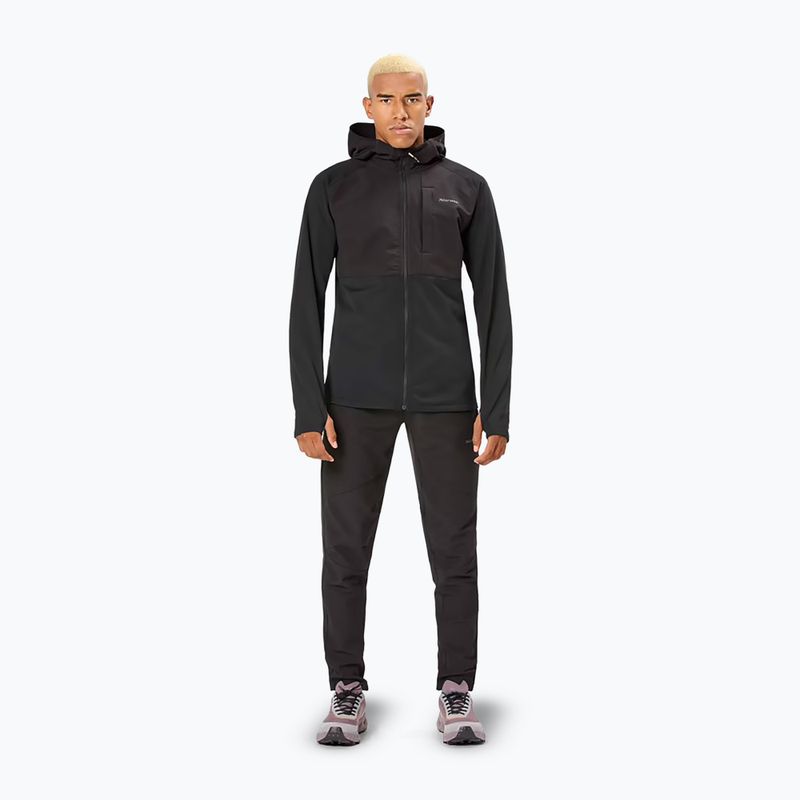 Geacă de alergare pentru bărbați NNormal Active Warm svart/black 2
