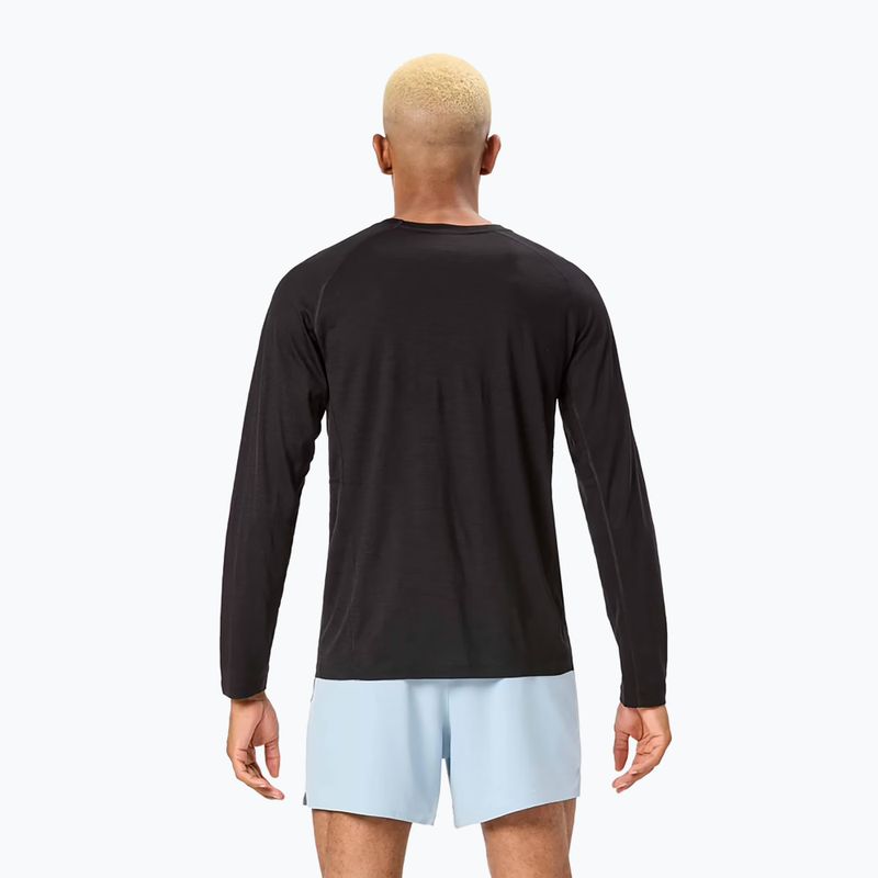 Longsleeve de alergare pentru bărbați NNormal Merino black 3