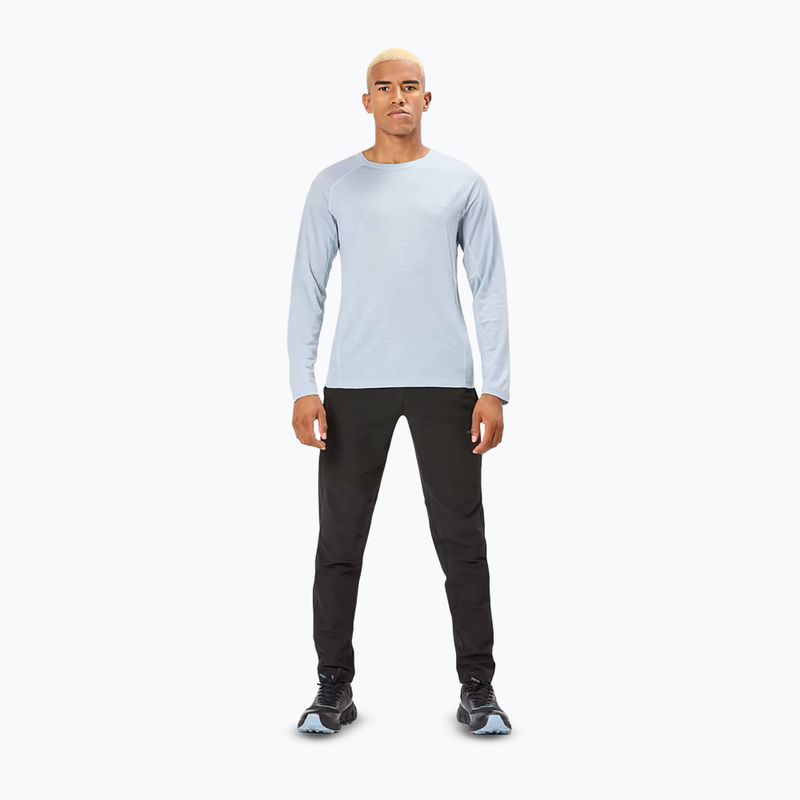 Longsleeve de alergare pentru bărbați NNormal Merino blue 2
