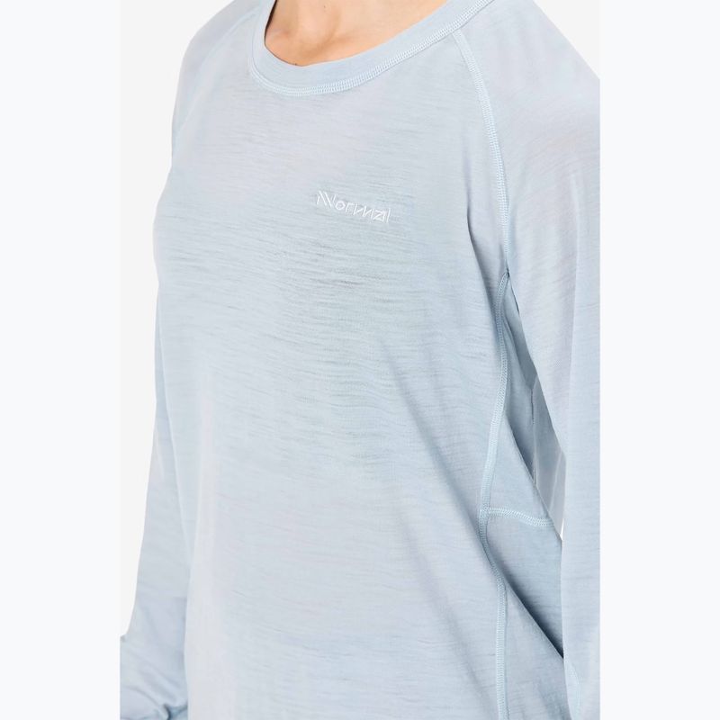 Longsleeve de alergare femei NNormal Merino blue 4