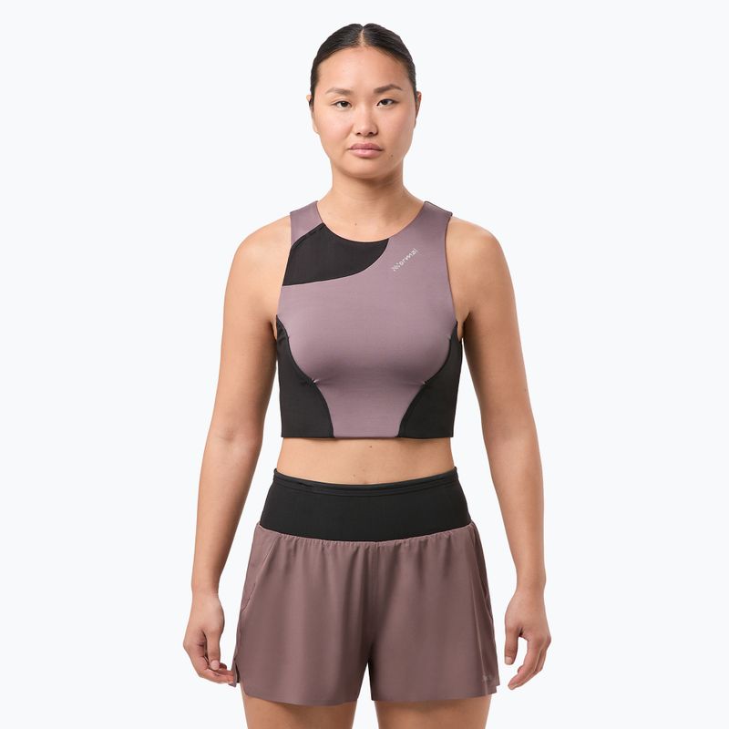 Tank top de alergat pentru femei NNormal Trail Cropped Top purple 2