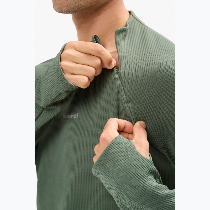 Longsleeve de alergare pentru bărbați NNormal Trail green 3