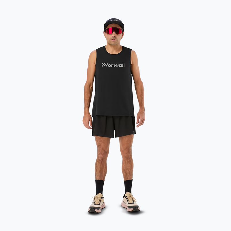 Tricou de alergare NNormal Race Tank negru pentru bărbați 2