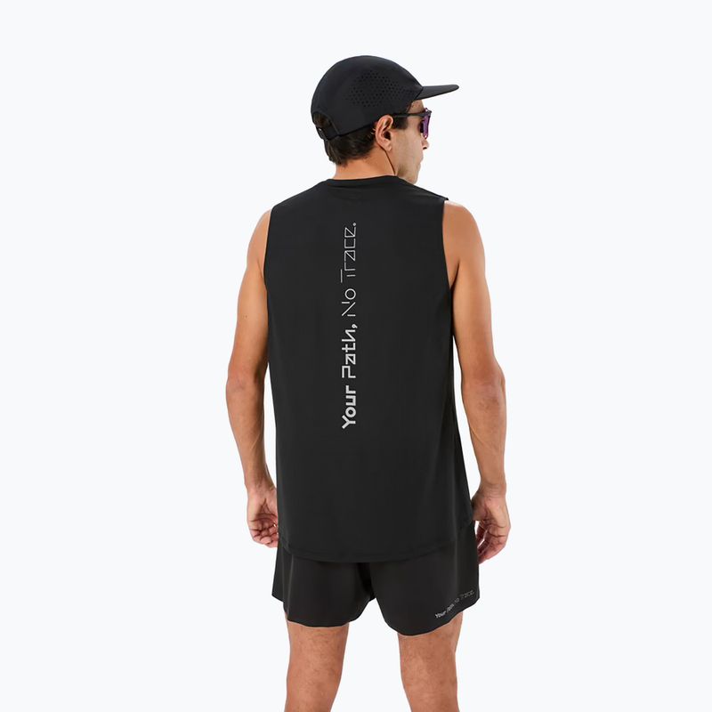 Tricou de alergare NNormal Race Tank negru pentru bărbați 3