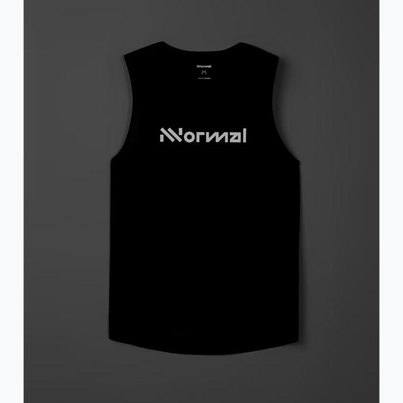 Tricou de alergare NNormal Race Tank negru pentru bărbați 6