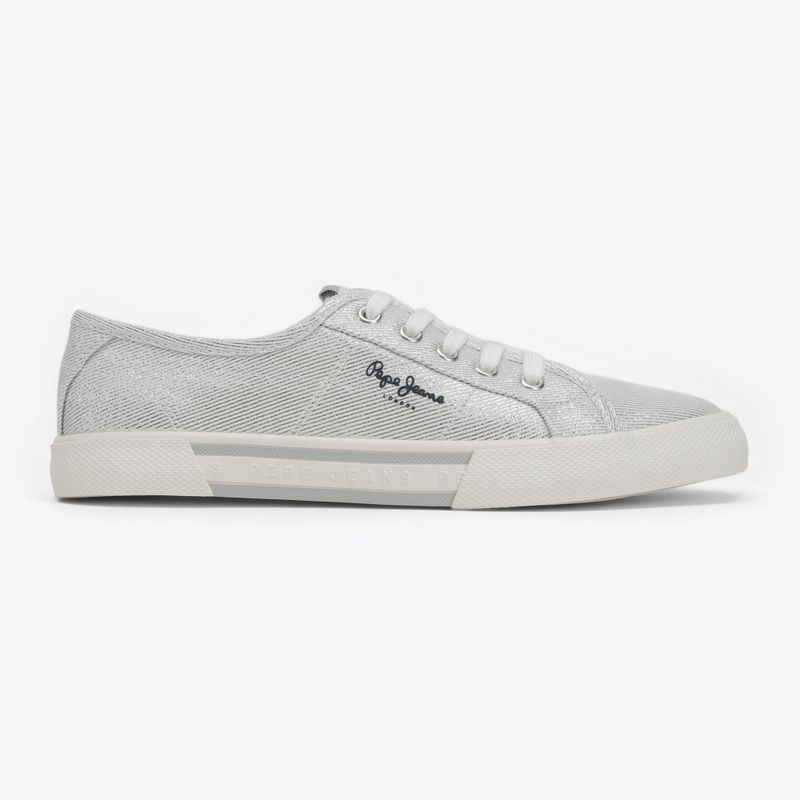 Încălțăminte pentru femei  Pepe Jeans Brady Party silver 2