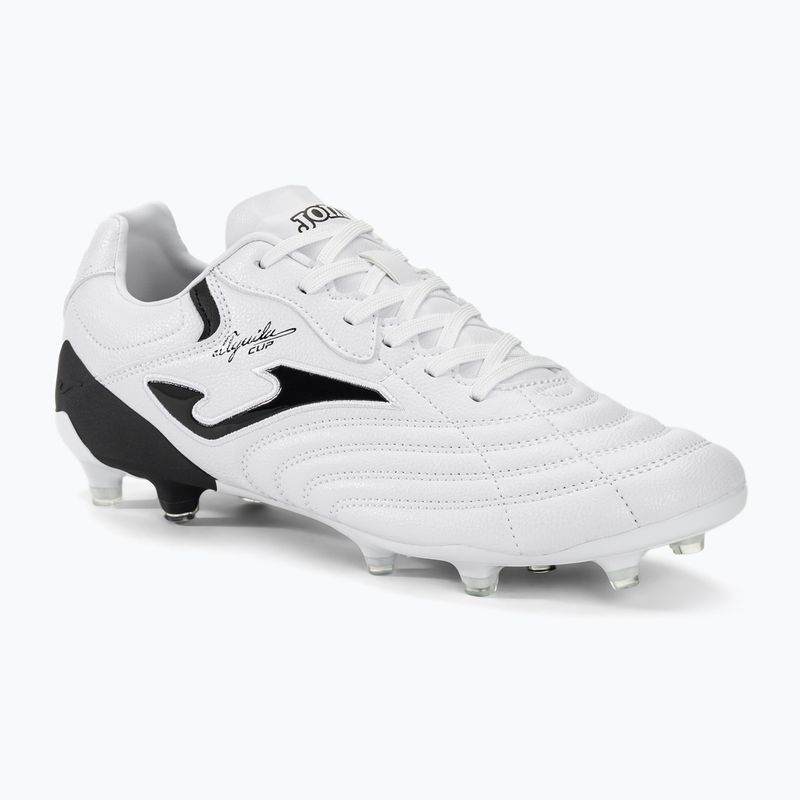 Încălțăminte de fotbal pentru bărbați Joma Aguila Cup FG white/black