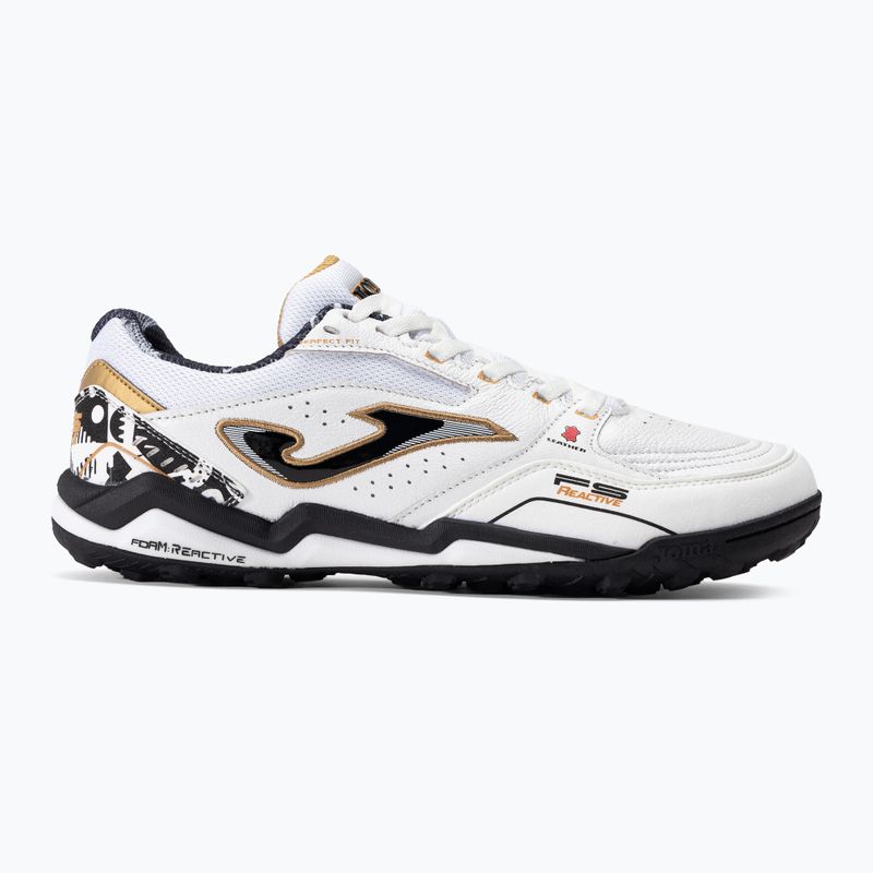 Încălțăminte de fotbal pentru bărbați Joma Fs Reactive TF white 2