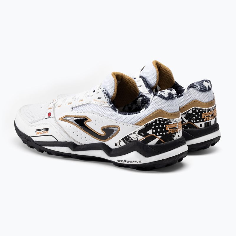 Încălțăminte de fotbal pentru bărbați Joma Fs Reactive TF white 3