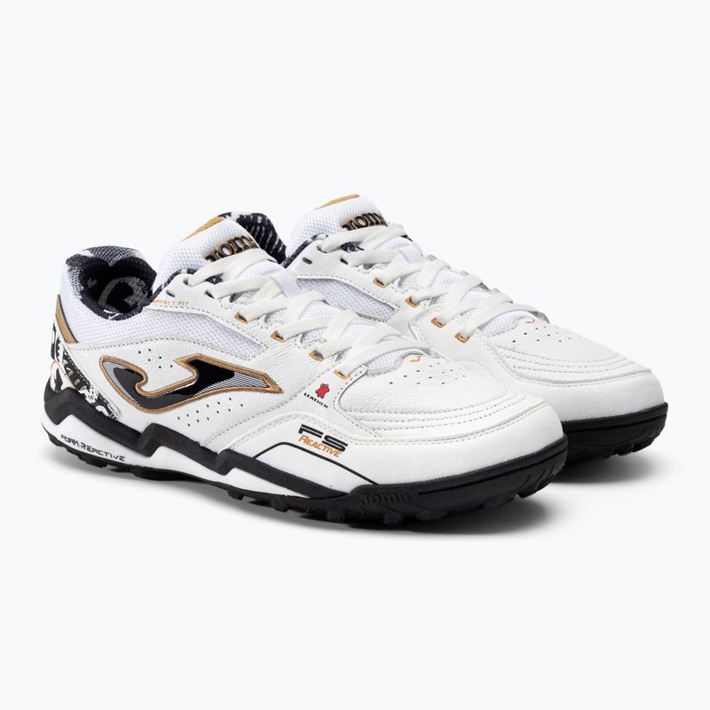 Încălțăminte de fotbal pentru bărbați Joma Fs Reactive TF white 4