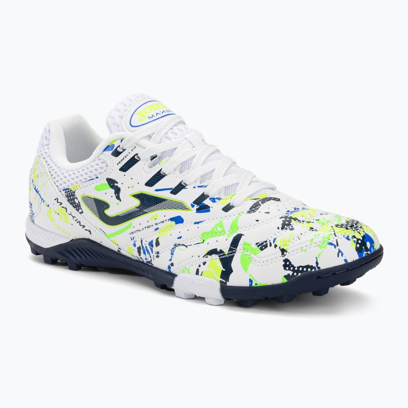 Încălțăminte de fotbal pentru bărbați Joma Maxima TF MAXS2432TF white