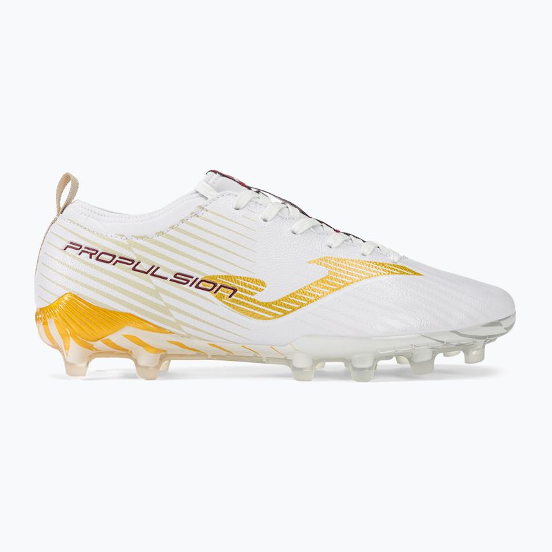 Încălțăminte de fotbal pentru bărbați Joma Propulsion Cup FG white/gold 2