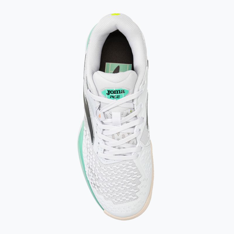 Joma Ace Lady Padel pantofi de padel alb/verde 5