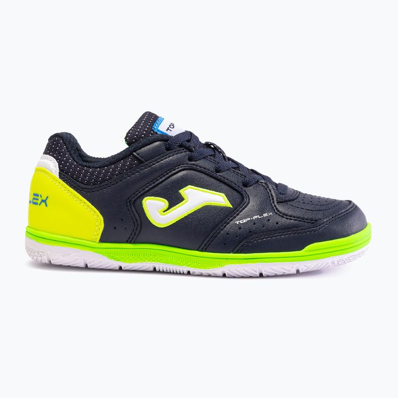 Încălțăminte de fotbal pentru copii Joma Top Flex Jr IN marine/yellow