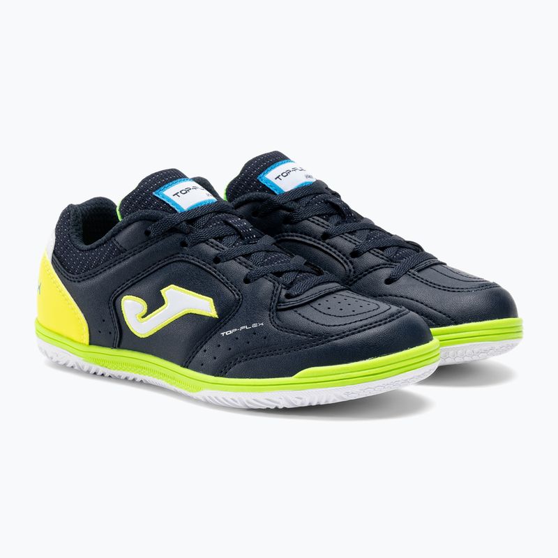 Încălțăminte de fotbal pentru copii Joma Top Flex Jr IN marine/yellow