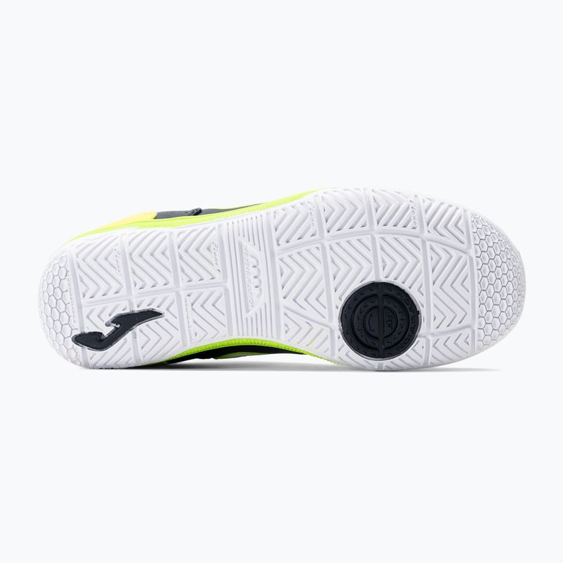Încălțăminte de fotbal pentru copii Joma Top Flex Jr IN marine/yellow