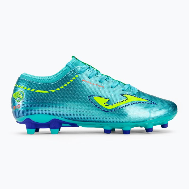 Încălțăminte de fotbal pentru bărbați Joma Evolution FG turquoise 2