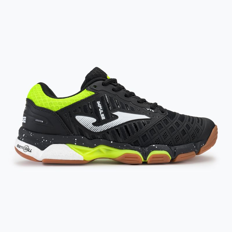 Încălțăminte de volei pentru bărbați Joma V.Impulse black/lemon fluor 2